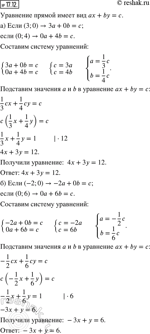 Изображение 17.12. График какой линейной функции изображён на:а) рис. 77;   в) рис. 79;   д) рис. 81;б) рис. 78;   г) рис. 80;   е) рис....